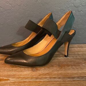 COPY - Corso Como Womens Craz Suede Pointed Toe Ankle Strap Classic, Black, Siz…